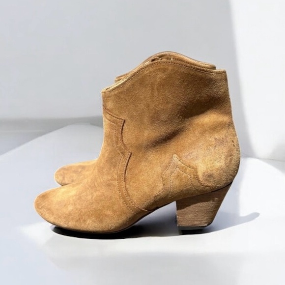 🌻Isabel Marant Brown Suede Dicker Booties | EU Size 36 / US Size 6 - Picture 1 of 13